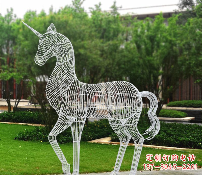 大同不锈钢马雕精美艺术品