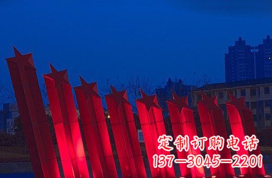 大同不锈钢五角星雕塑铸就永恒之美