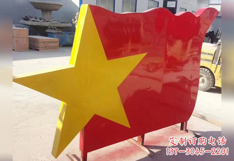 大同不锈钢五角星旗帜雕塑不只是国旗
