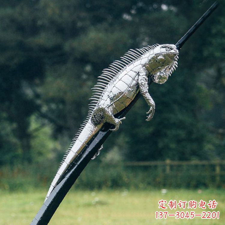 大同不锈钢蜥蜴雕塑艺术的精美体现