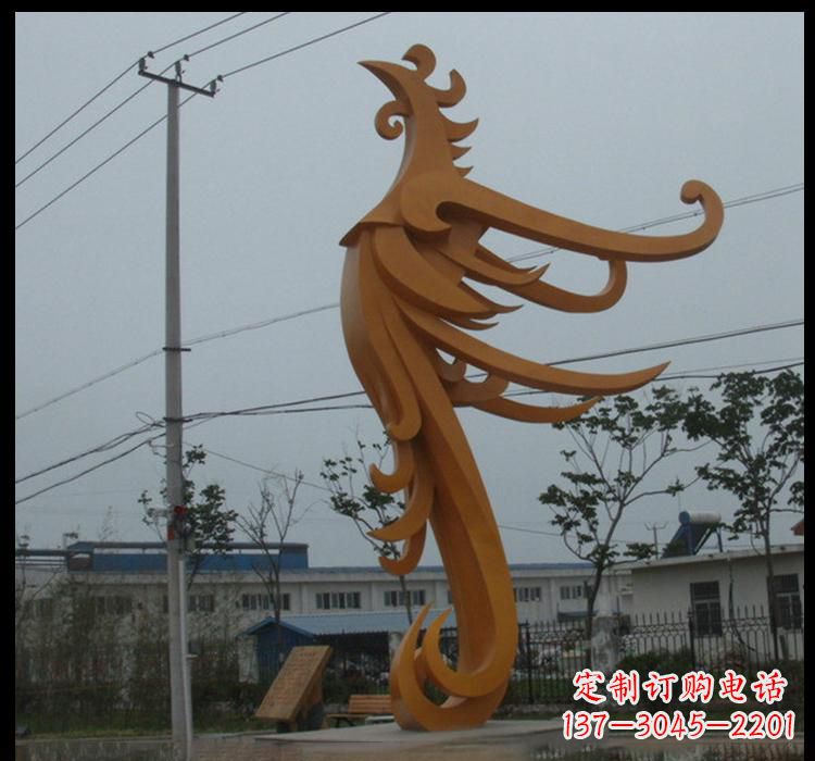 大同不锈钢凤凰雕塑抽象艺术的精美杰作