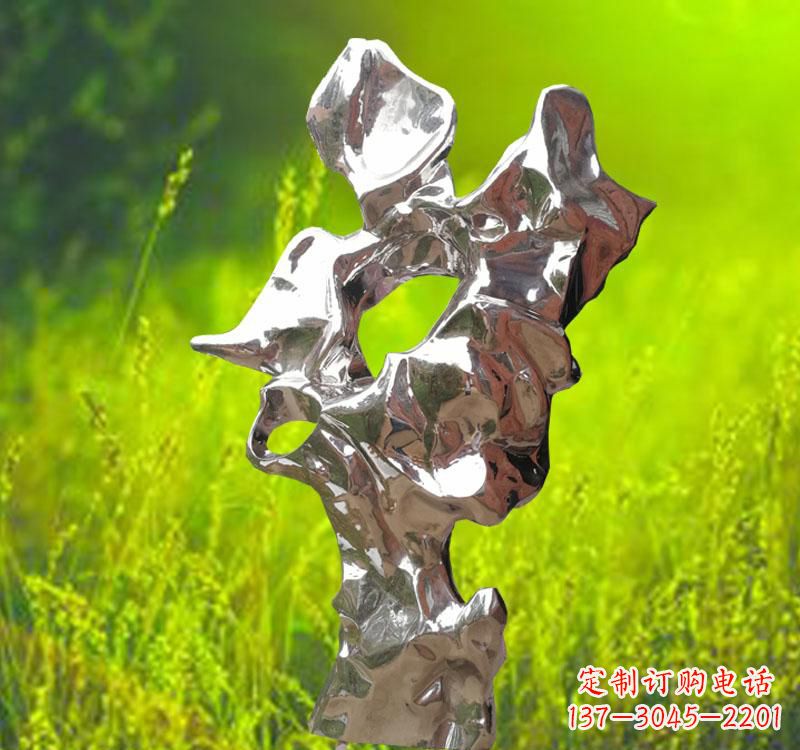 大同太湖石雕塑精致的不锈钢艺术