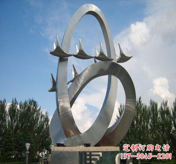 大同不锈钢现代大雁雕塑