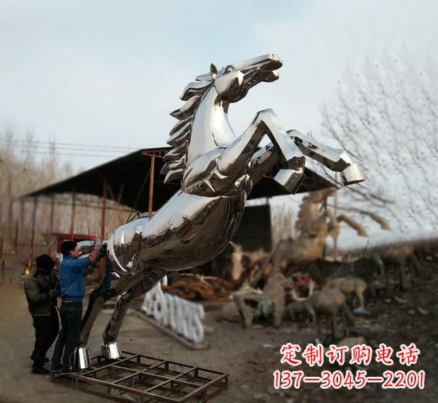 大同不锈钢现代动物马雕塑