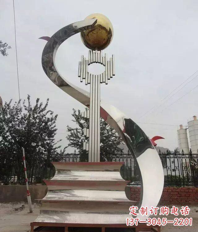 大同书籍雕塑重新定义不锈钢校园