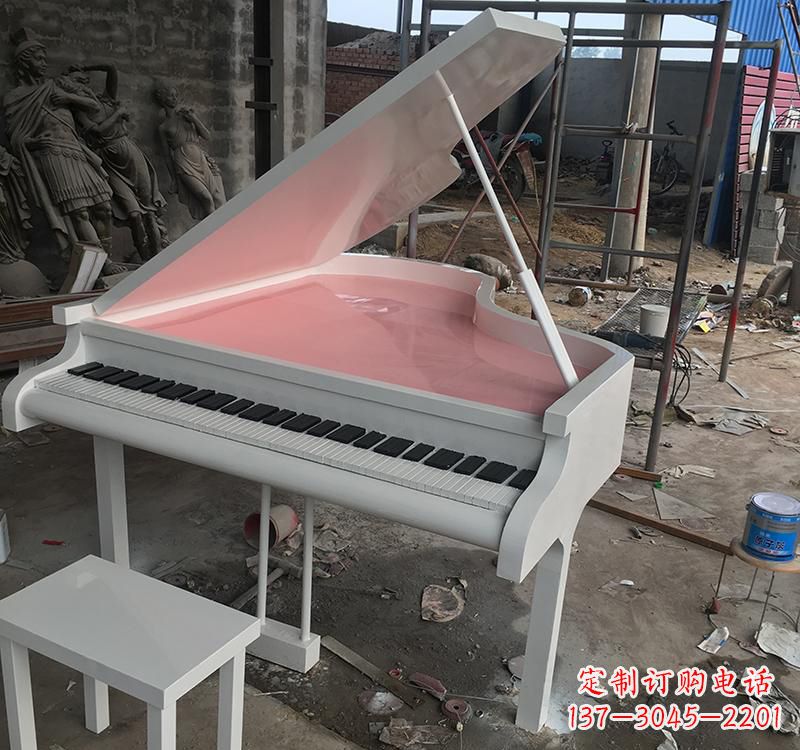 大同不锈钢校园钢琴雕塑发出音乐的艺术