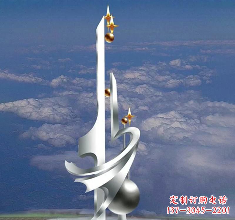 大同不锈钢校园书本雕塑