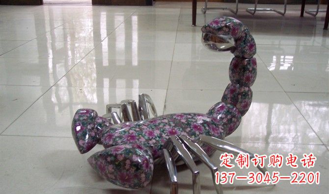 大同不锈钢蝎子雕塑精美的装饰品