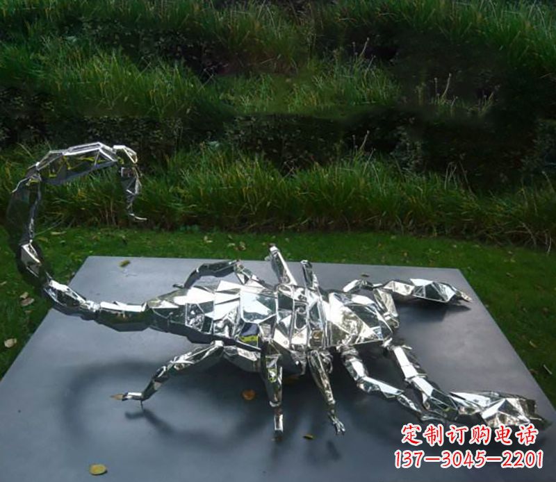 大同不锈钢蝎子雕塑精致且充满魅力
