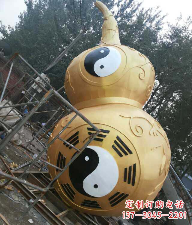 大同精美不锈钢葫芦雕塑
