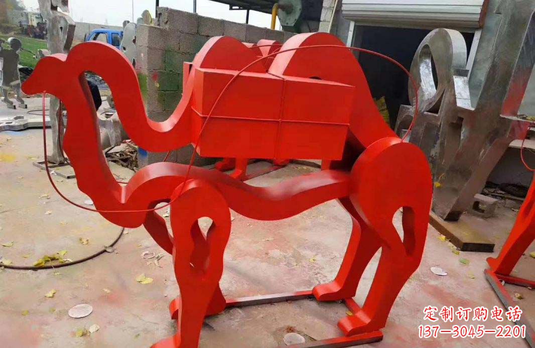 大同不锈钢艺术骆驼雕塑——雕塑精美的艺术之作
