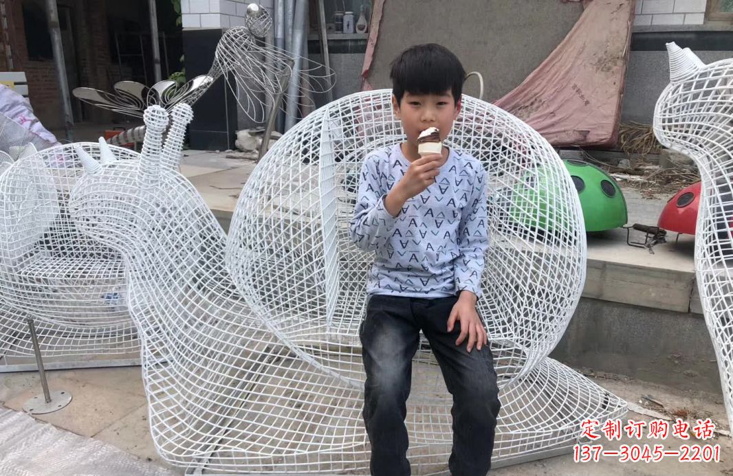 大同精美不锈钢蜗牛雕塑
