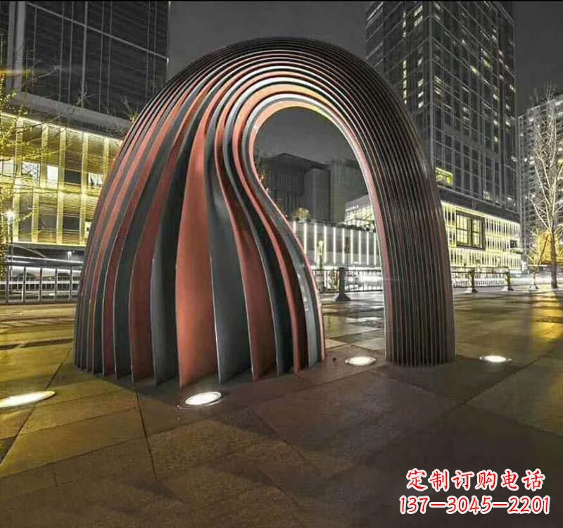 大同不锈钢异形拱门雕塑
