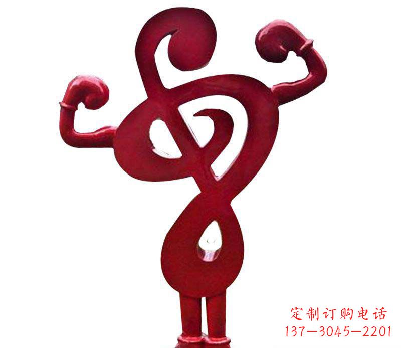 大同音符之美——不锈钢音符雕塑