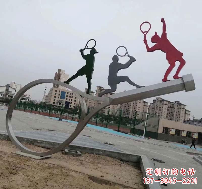 大同不锈钢羽毛球雕塑精美的艺术装点