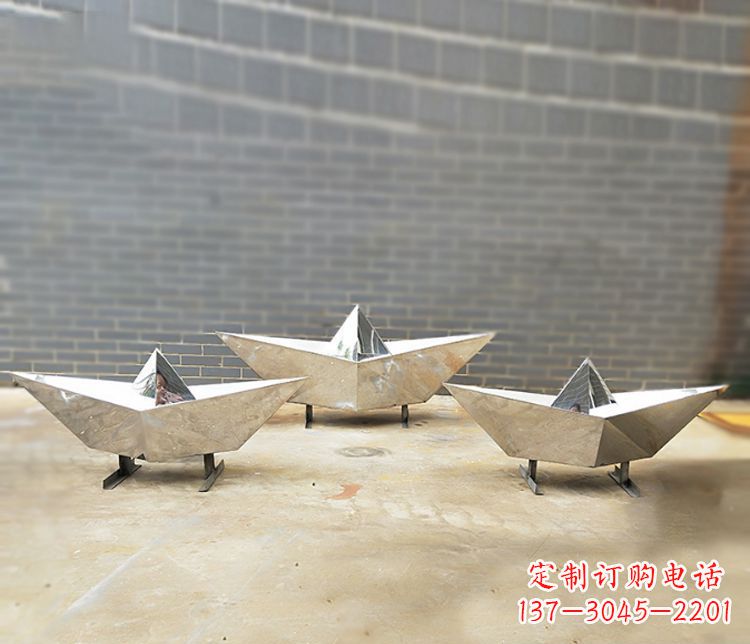 大同不锈钢元宝雕塑 (2)