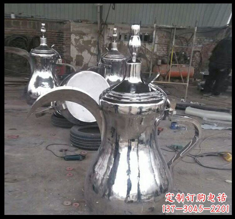 大同不锈钢酒壶雕塑传承古典艺术
