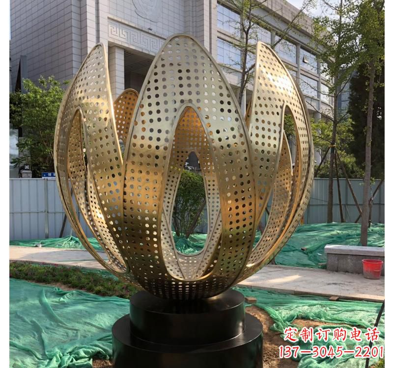 大同不锈钢拱门雕塑以艺术之美装点园林