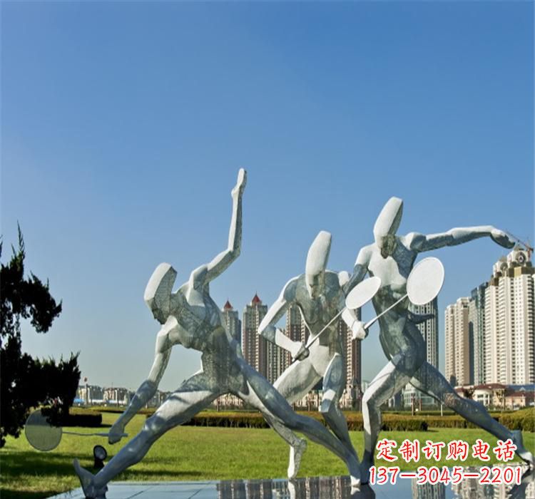 大同不锈钢羽毛球雕塑——拓展你的园林视野