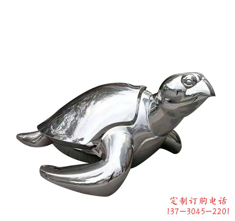大同不锈钢园林动物海龟雕塑