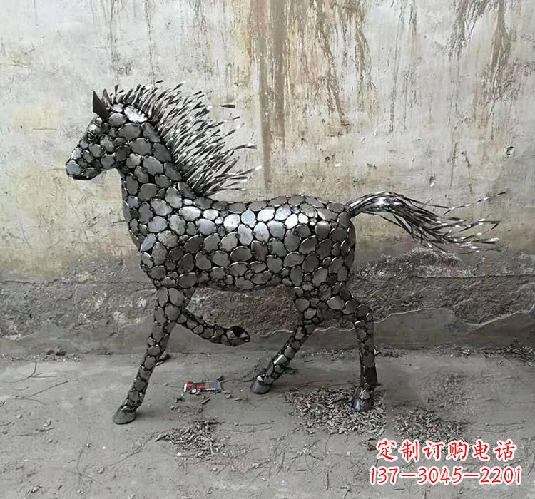 大同不锈钢园林动物马雕塑