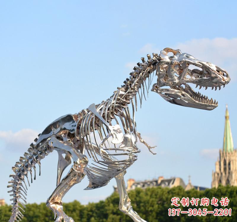 大同不锈钢恐龙雕塑精致纪念它们的存在