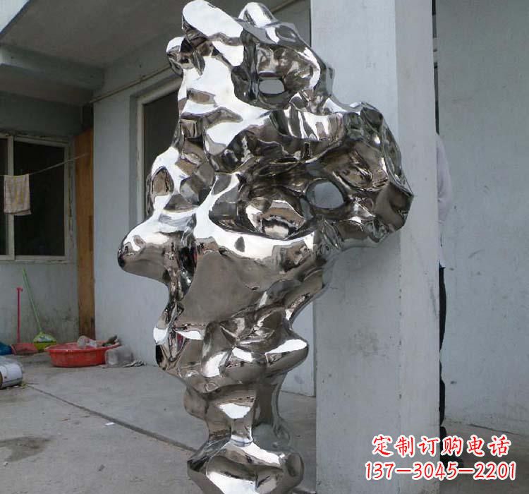 大同太湖石雕塑精美绝伦的不锈钢园林景观