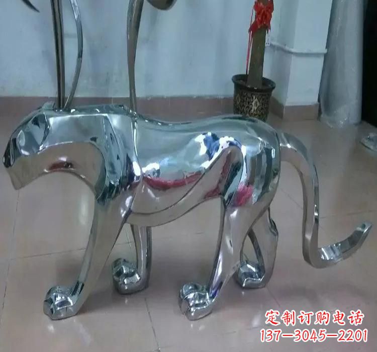 大同不锈钢老虎雕塑美化园林
