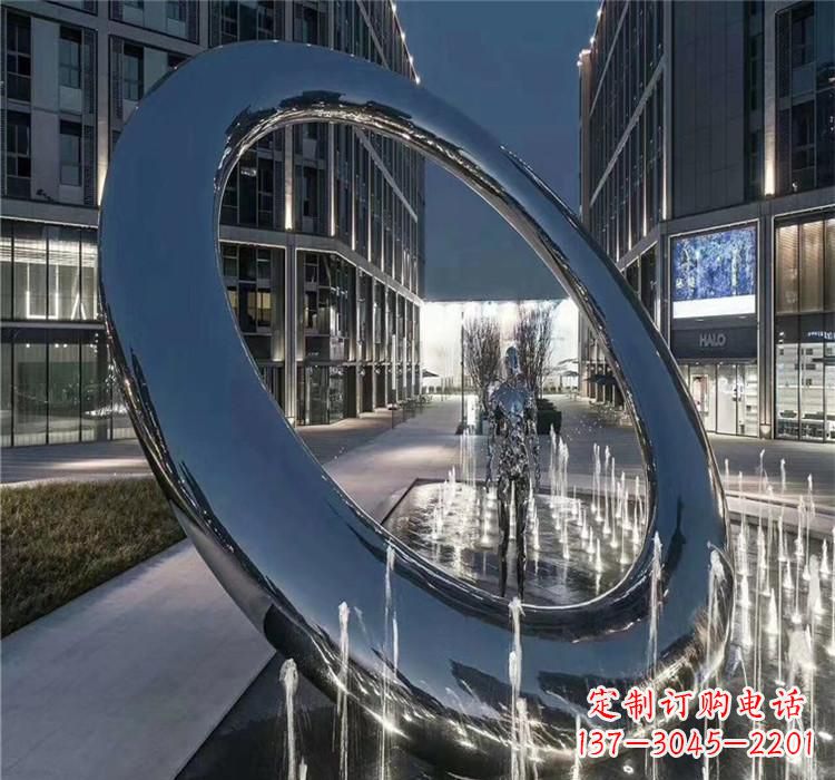 大同圆环景观雕塑令人惊叹的视觉奇观