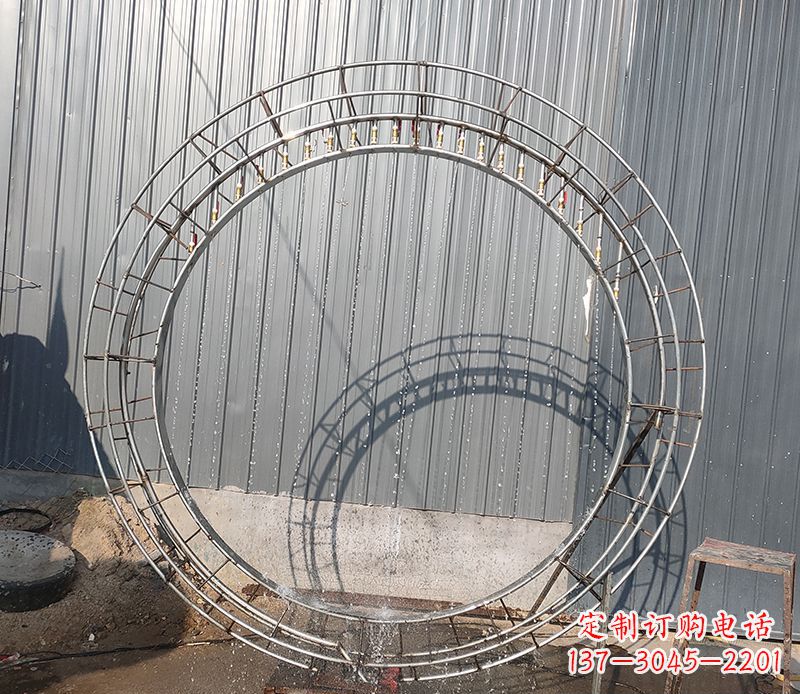 大同圆环的美——不锈钢景观雕塑