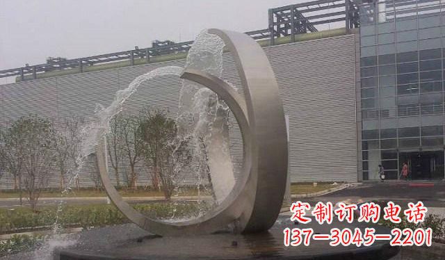 大同不锈钢圆形喷泉雕塑