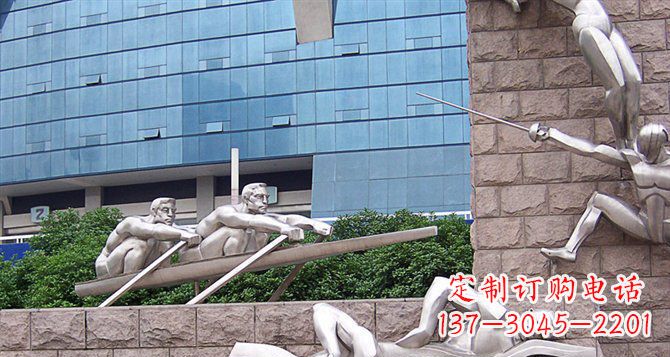 大同不锈钢运动员雕塑——震撼的街头景观
