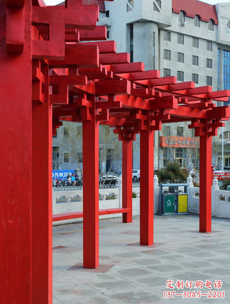 大同长廊雕塑描绘城市景观的艺术作品