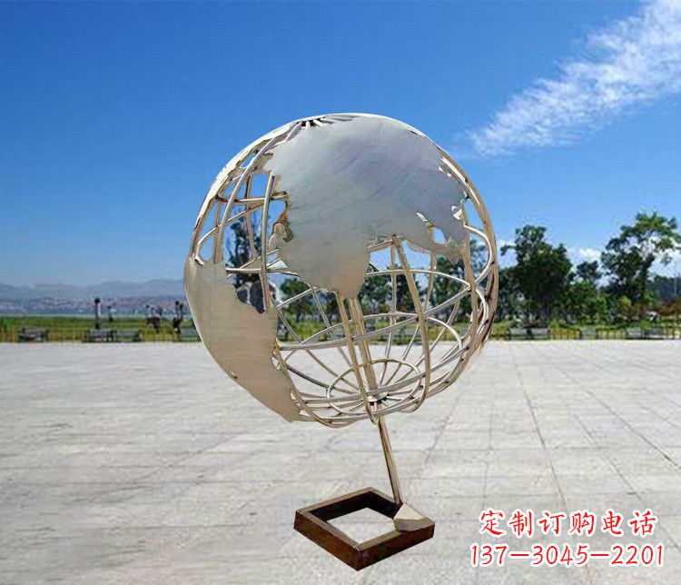 大同神奇的不锈钢地球仪雕塑