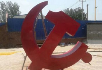 大同不锈钢政府机关党建党徽雕塑
