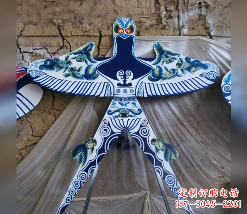 大同不锈钢蜘蛛侠风筝雕塑