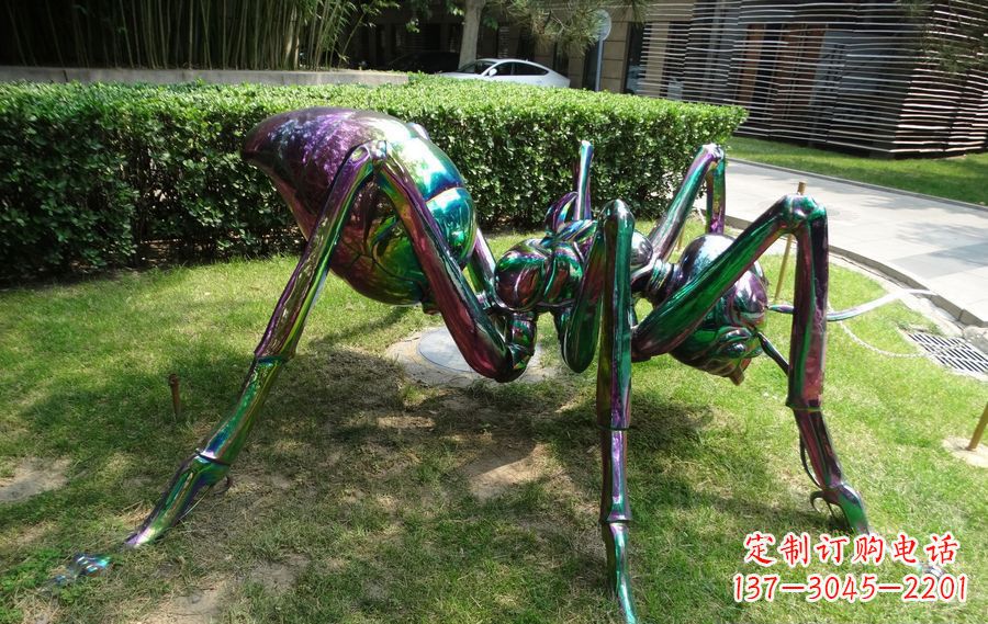大同蜘蛛侠传递英雄激情的不锈钢雕塑
