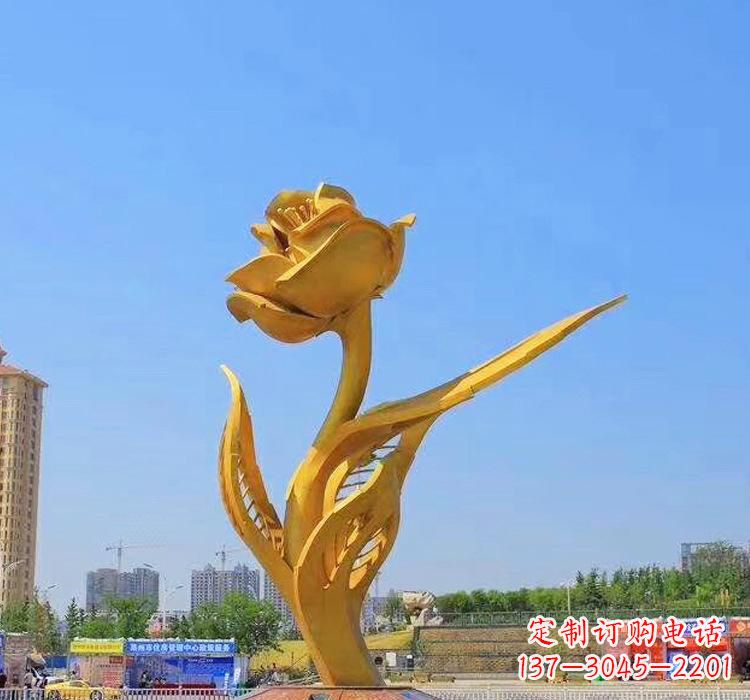大同不锈钢紫荆花雕塑2