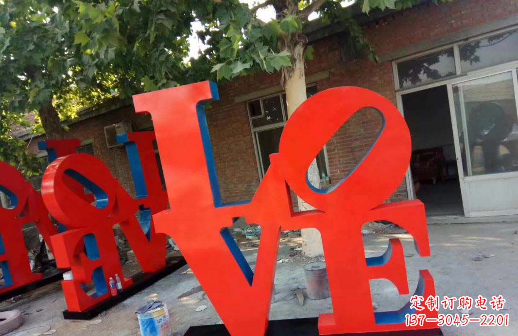 大同不锈钢字母景观雕塑