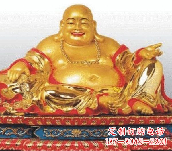 大同弥勒佛铜雕的精美