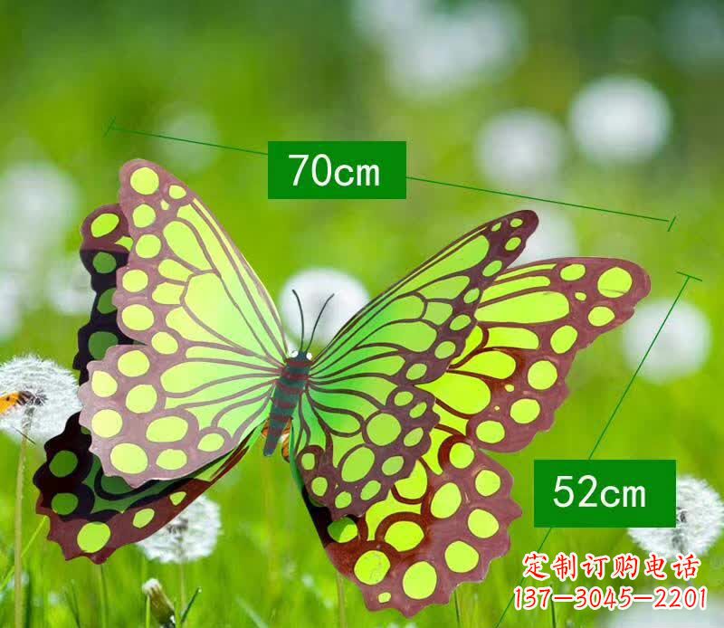 大同不锈钢蝴蝶雕塑彩色园林的精灵