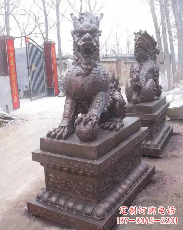 大同麒麟雕塑古老而又神秘