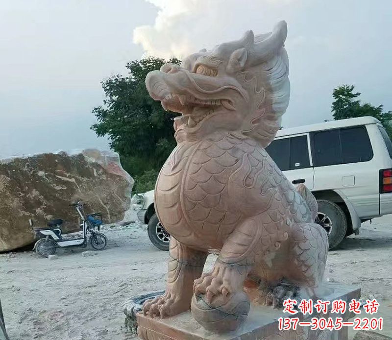 大同麒麟雕塑象征传统文化的精灵