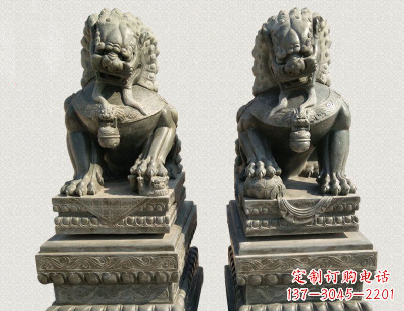 大同狮子雕塑象征王者风范