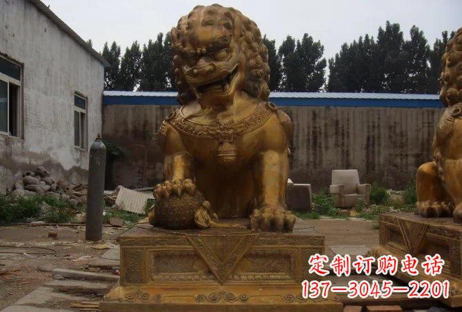 大同静谧的狮子雕塑精美的工艺与精神传承
