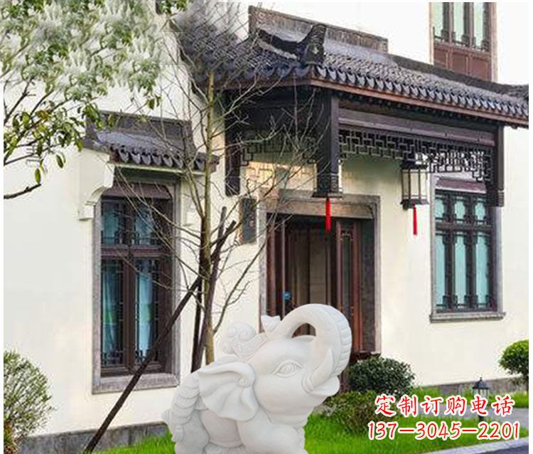 大同小象招财石雕——引领幸福的钥匙