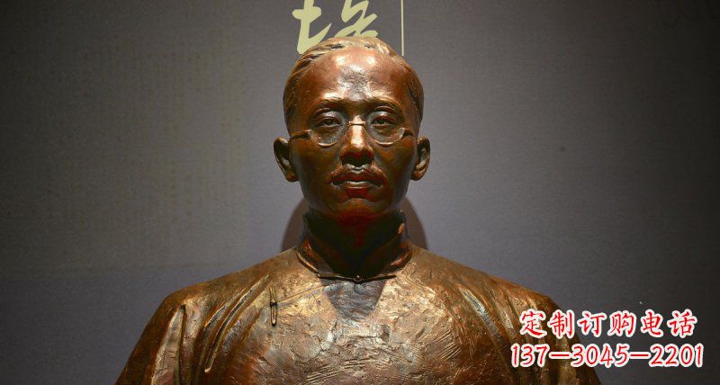 大同蔡元培先生名人胸像铜雕