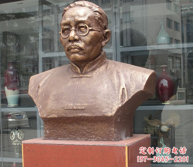 大同蔡元培雕塑传承睿智的象征