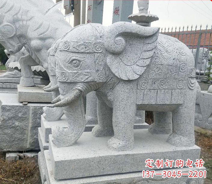 大同藏传佛教大象雕塑