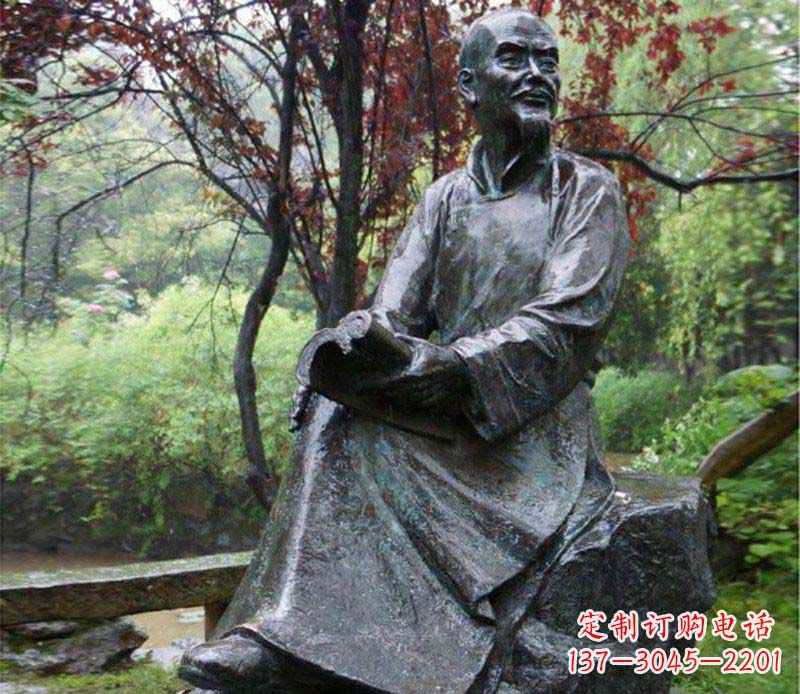 大同曹雪芹古代名人铜雕